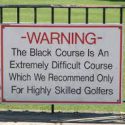 bethpage black warning sign